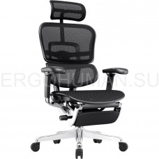 ERGOHUMAN ELITE 2 ST LEGREST BLACK кресло с подножкой