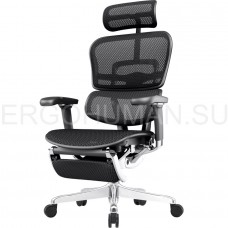 ERGOHUMAN ELITE 2 ST LEGREST BLACK кресло с подножкой