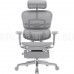 Эргономичное сетчатое кресло с подножкой Ergohuman Elite 2 ST LEGREST Space Grey