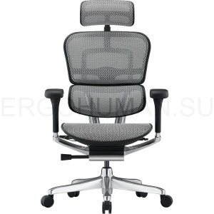Ergohuman Elite 2 Grey сетчатое кресло 5Д подлокотники