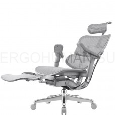 ERGOHUMAN ELITE 2 LEGREST GREY кресло с подножкой