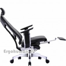 GENIDIA LegPro Lux кожаное кресло-реклайнер с подставкой для ног
