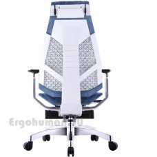 GENIDIA LegPro White сетчатое кресло-реклайнер с подставкой для ног