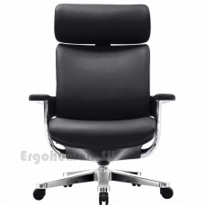 NUVEM Executive Lux Chrome кожаное кресло руководителя