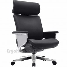 NUVEM Executive Lux Chrome кожаное кресло руководителя