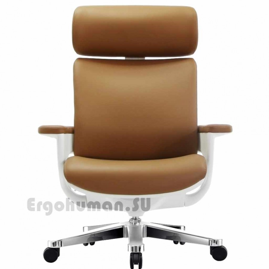 Кожаное кресло для руководителя NUVEM Executive Lux Chrome