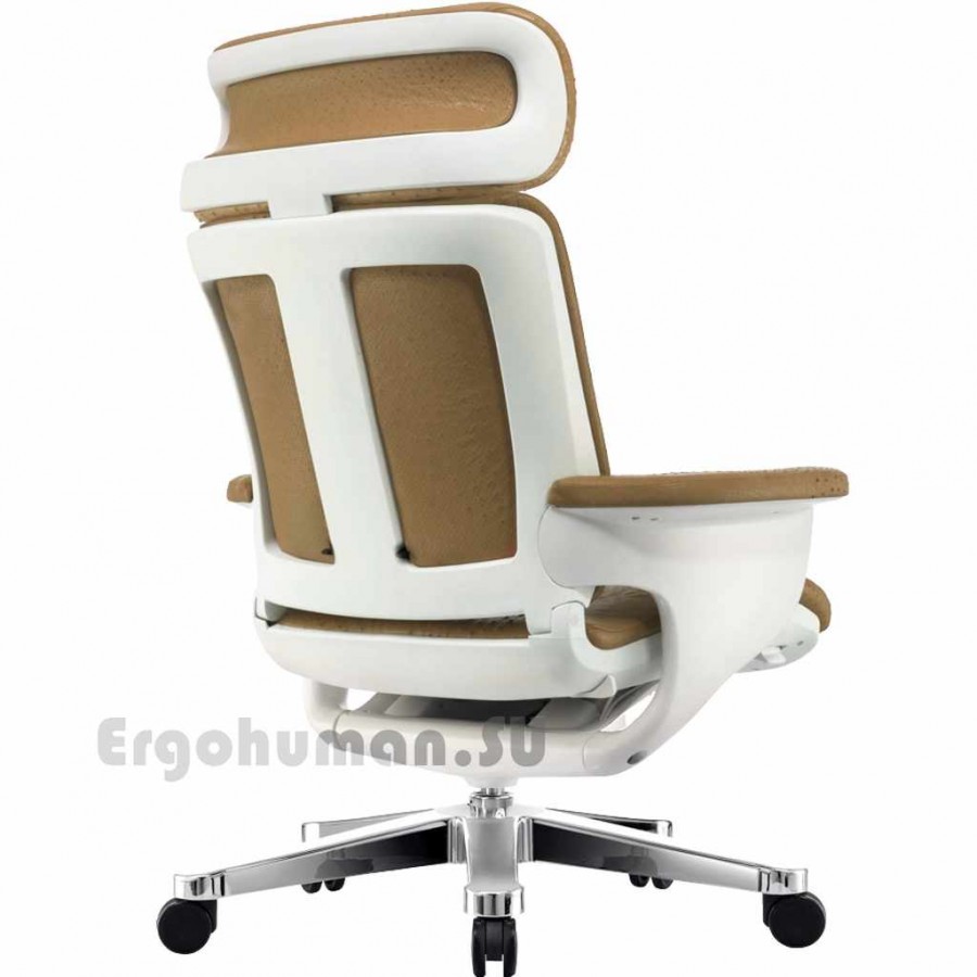 Кожаное кресло для руководителя NUVEM Executive Lux Chrome