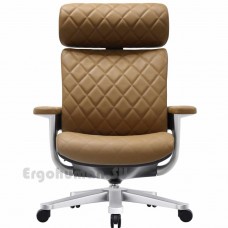 NUVEM Executive Lux Silver кожаное кресло руководителя
