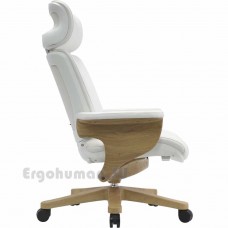 NUVEM Executive Lux Wood Decor кожаное кресло для кабинета