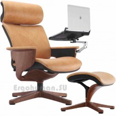 NUVEM Lounge Lux Wood Decor кожаное кресло реклайнер